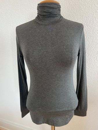 NEXOS Damen Rollkragenpullover, Gr. M, Grau, NEU