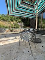 2 Gartenstühlestühle Aluminium guter Zustand stapelbar