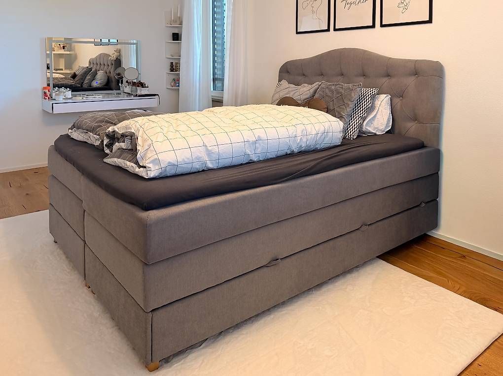 Lits: Gepflegtes Boxspringbett – D'occasion à illnau par saragrelli 1