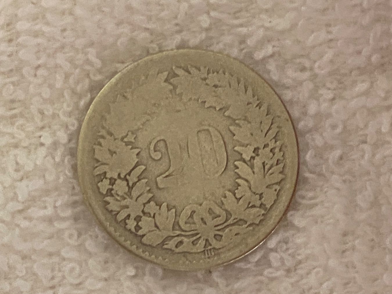 Tutti le monete: 20 centimes/Rappen 1850 – Usato da Nyon venduto da Ilmi09 1