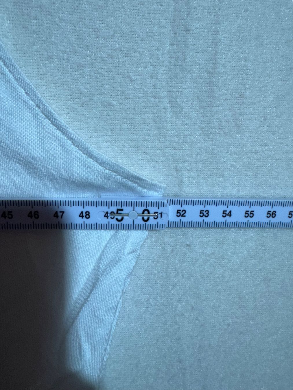Top: Weisses Top, Basic von Chicoree Gr. XL mit Spitzenrand – Usato da Grosswangen venduto da SALE_SALE_SALE 6