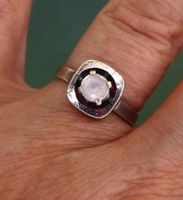 Ring 925 Silber mit echtem Quarz Stein,