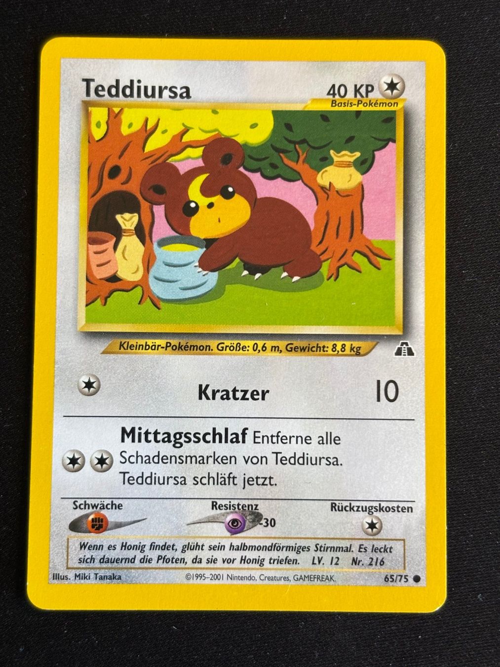 Pokémon Carte collezionabili: Pokemon Teddiursa - Neo-Discovery 65/75 - Deutsch – Usato da Bern venduto da Big_GS