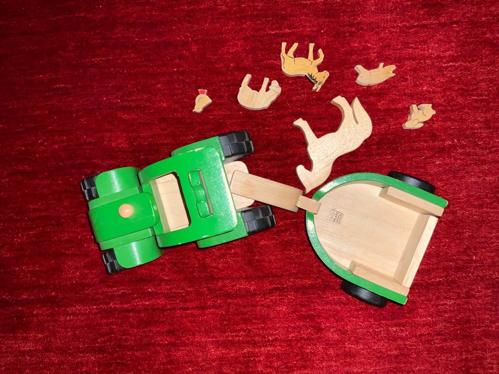 Alldoro Bauernhof Kreisel Mit Traktor - Mit Tieren & Geräuschen Ab 18 Monate