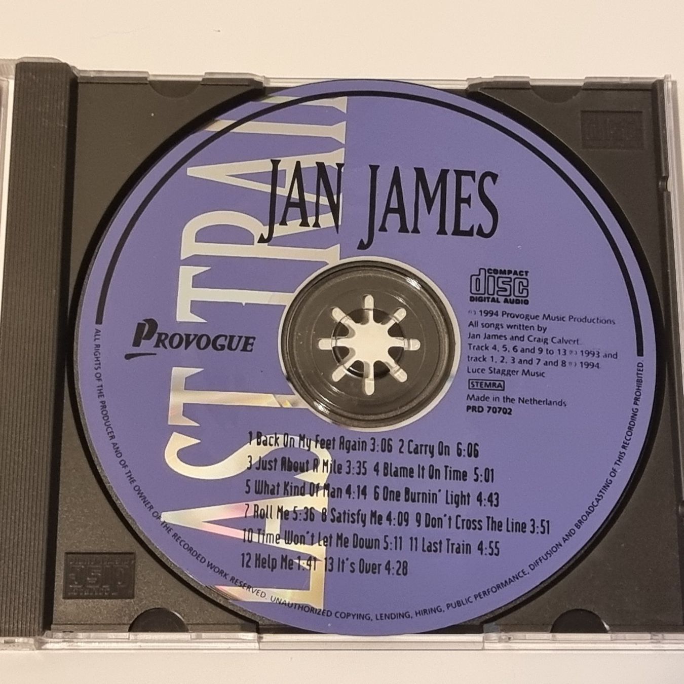 CD: Jan James - Last Train (CD) – Usato da Villigen venduto da Tschachtlan 2