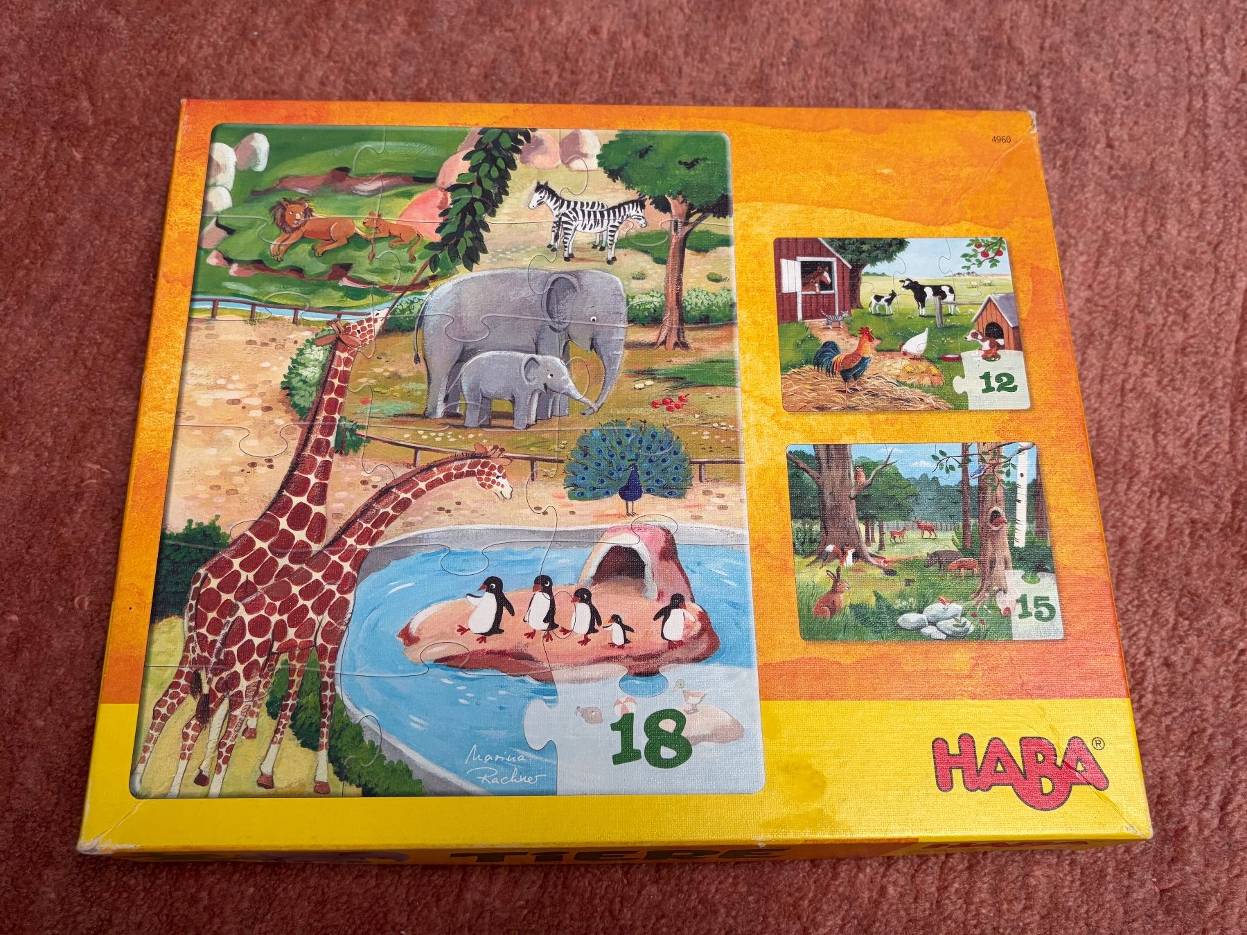 Haba Puzzles: Haba Tierpuzzle 3-teilig – Gebraucht aus Adliswil von Berolas