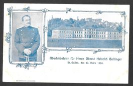 St. Gallen Abschiedsfeier Oberst Heinrich Bollinger 1904