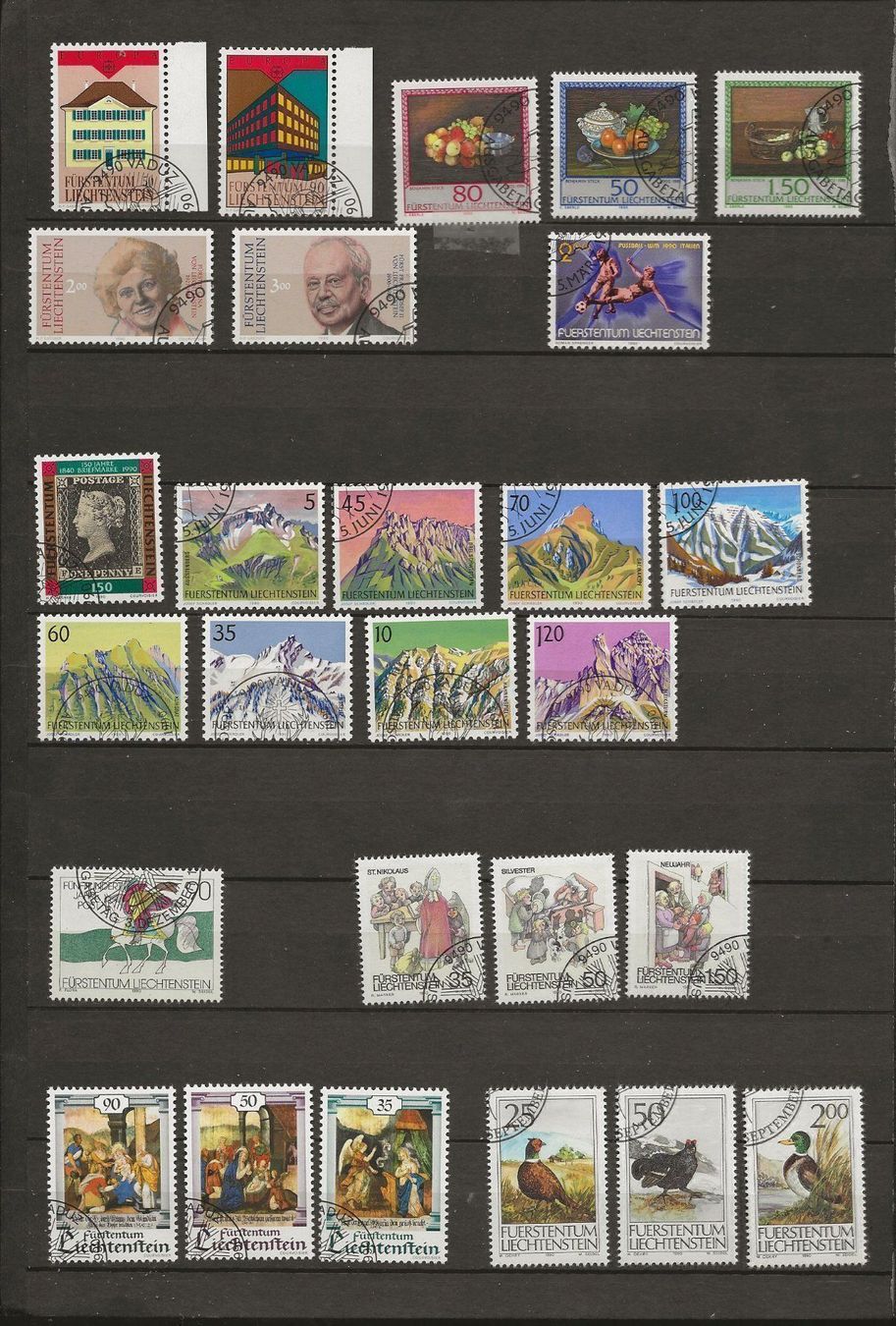 Tutti i francobolli: FL  FDC année 1990 ** – Nuovo (secondo la descrizione) da Sion venduto da PierreP01