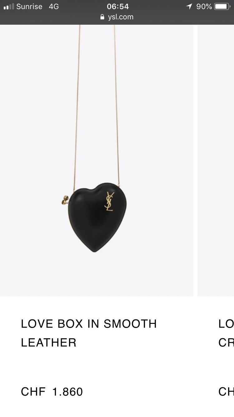 Saint Laurent Borse da donna: YSL Love Box Bag / Heart Bag – Usato da Brugg AG venduto da Elle_1 6