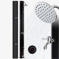 Solardusche 35L schwarz mit Thermometer