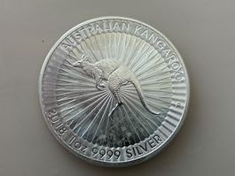 1 Unze Silber Australian Kangaroo 2018