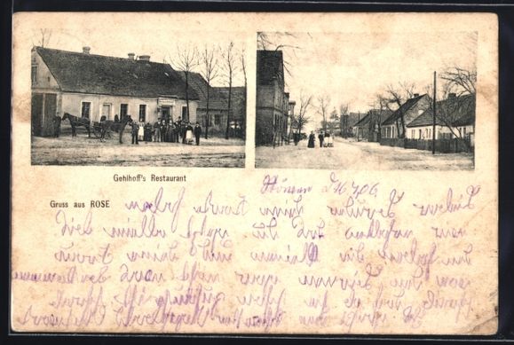 Cartoline postali: Rose, Gehlhoff's Restaurant, Strassenpar – Usato da Berlin venduto da bartko-reher