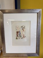 Original picasso Lithografie Dame im Sessel signiert 7.4.56