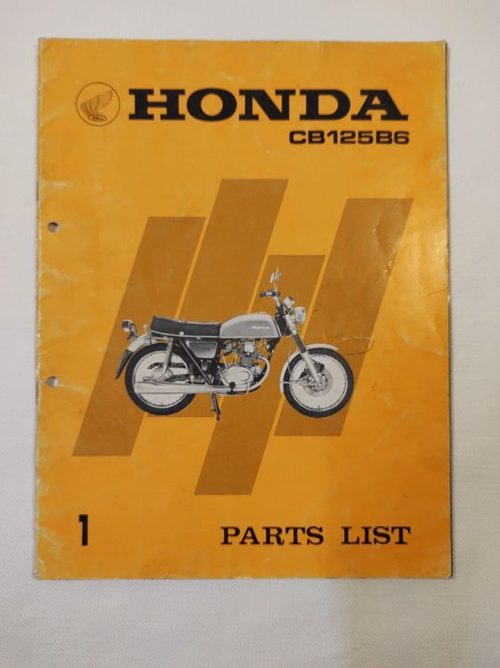 Honda CB 125 B6 Parts List | Kaufen Auf Ricardo