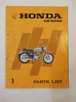 Honda CB 125 B6 Parts List