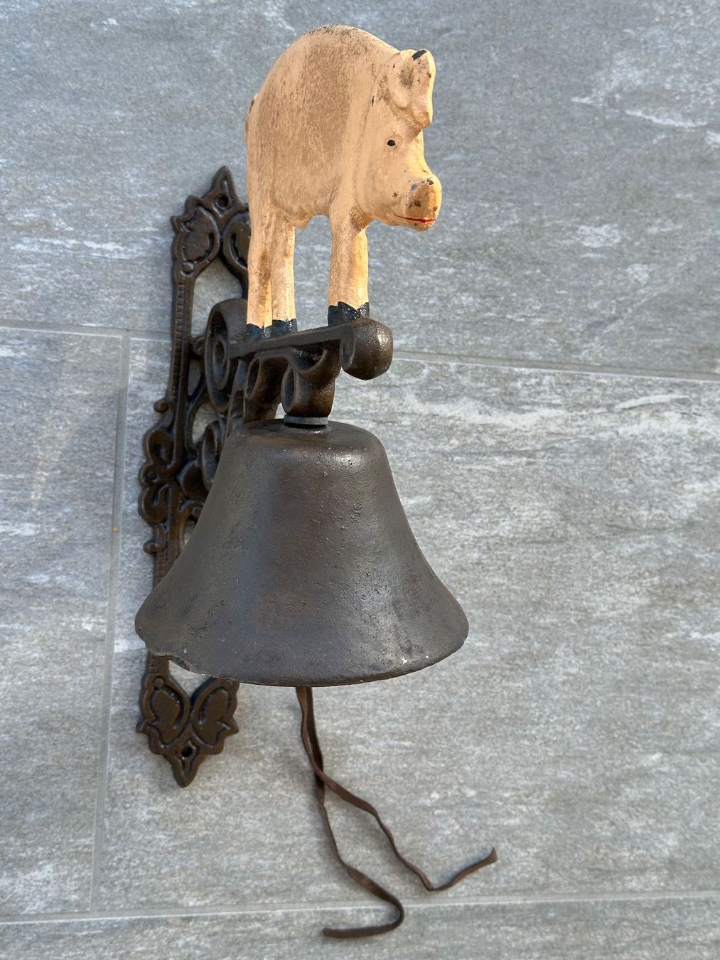 Glocken & Treicheln: Türglocke / Wandglocke mit Schwein – Neu (gemäss Beschreibung) aus Obstalden von Porco13 2