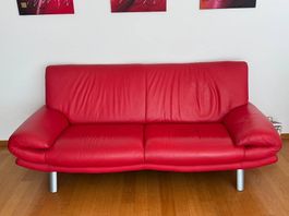 Rotes 3er Sofa