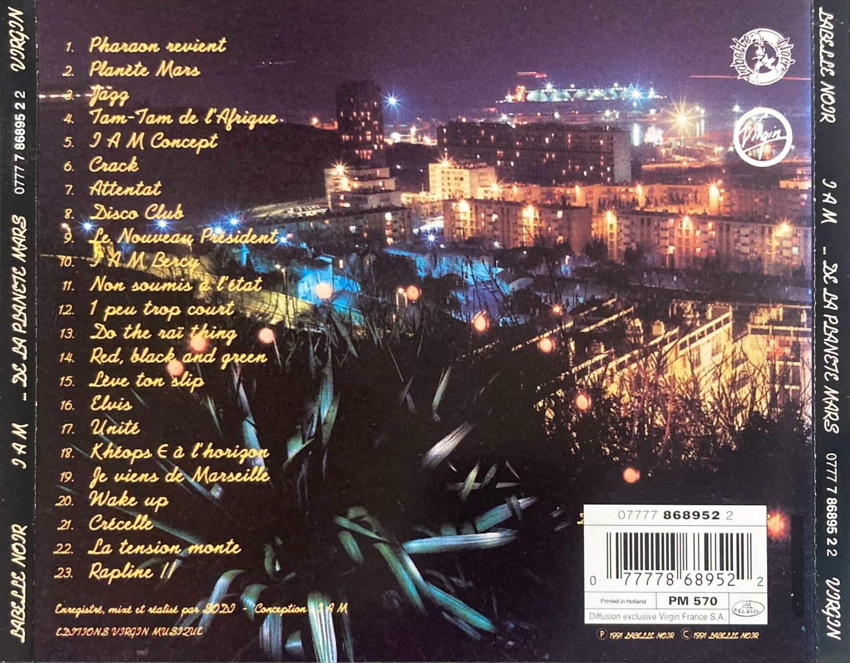 CD: IAM - ....DE LA PLANETE MARS – Usato da Poliez-Pittet venduto da Newtown-Records 1