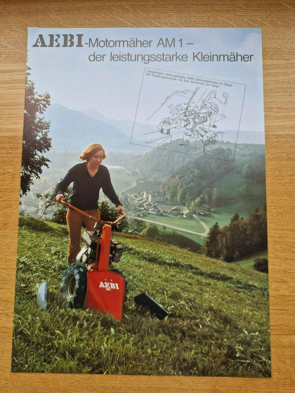 Aebi Traktoren: Original Prospekt Aebi Motormäher AM1 – Gebraucht aus Dürnten von Bachtel84