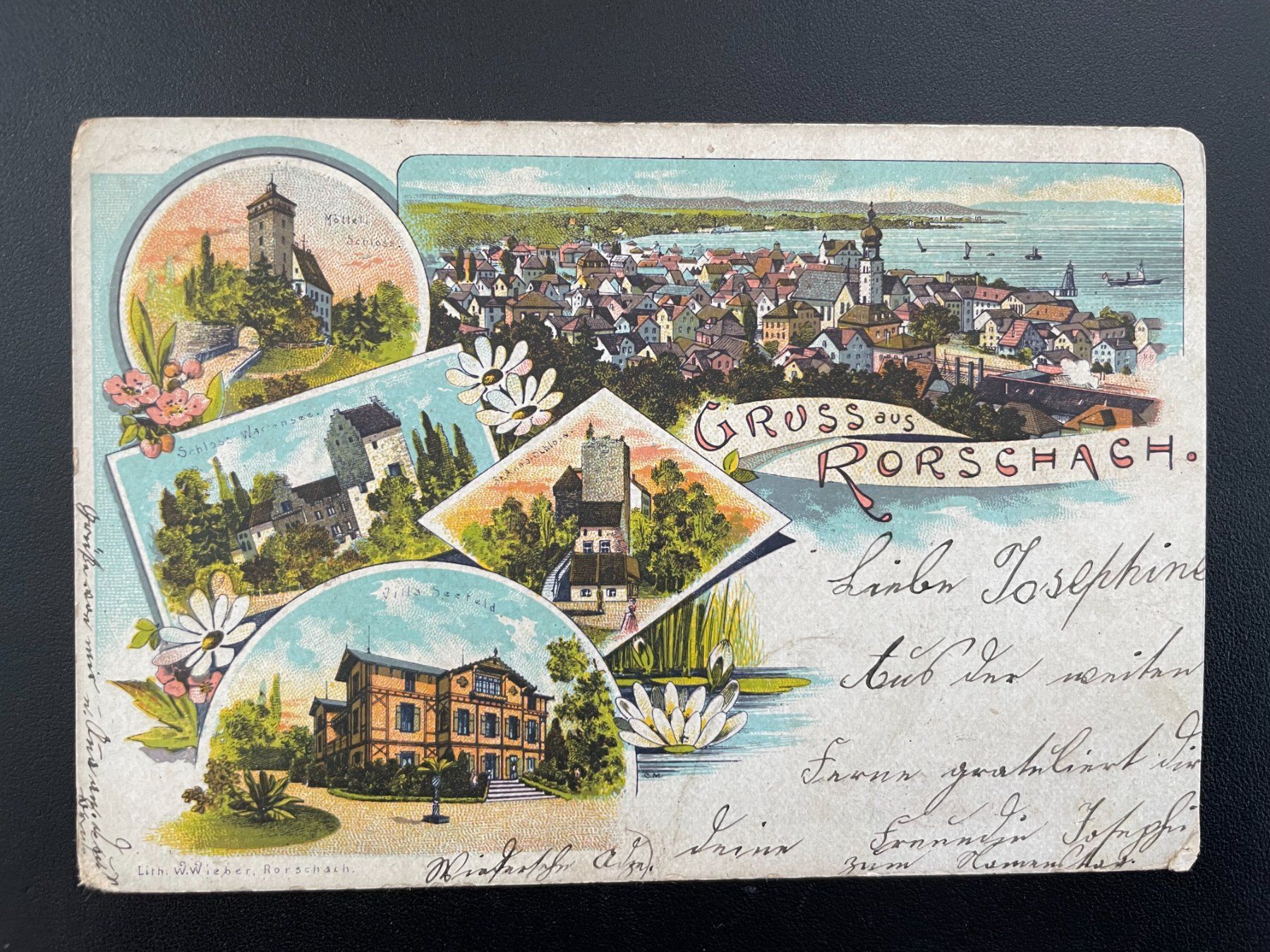 Cartoline postali: AK SG "Gruss aus Rorschach" Litho – Difettoso da Thal venduto da Danny82