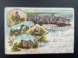 AK SG "Gruss aus Rorschach" Litho