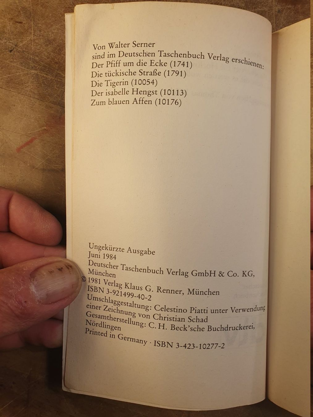 Libri: Letzte Lockerung - Walter Serner – Usato da Zürich venduto da loosebone 3