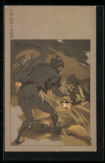 Cartoline postali: Adolfo Hohenstein: Szene aus der Oper Ir – Usato da Berlin venduto da bartko-reher
