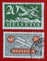 FLUGPOST 4 Z 9 Z STEMPEL MÄNNEDORF MEILEN ZÜRICH 1933