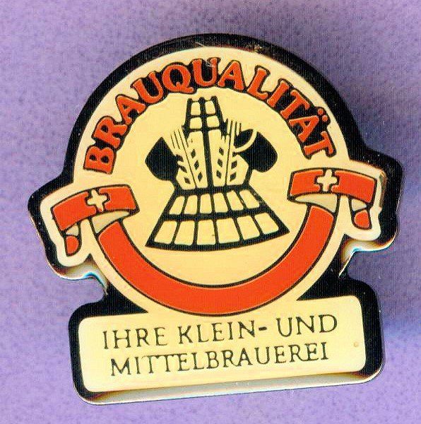 Placchette & Badge: BRAUQUALITÄT – Usato da Winterthur venduto da Sammleroase