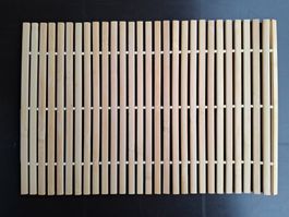 Holz-Untersetzer aus Stäben – Rustikales Unikat (handgef.)