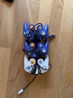 3x Nintendo GameCube Controller Original – 2x Violett + 1x W