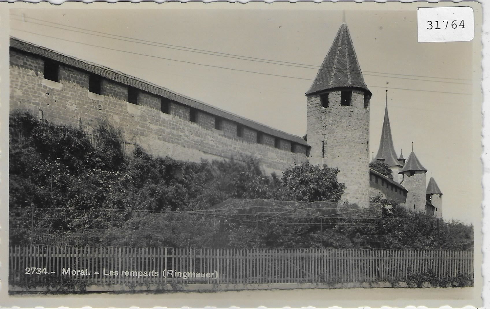 Cartoline postali: Murten Morat - Les remparts - Ringmauer – Usato da Ettingen venduto da Kartenplanet