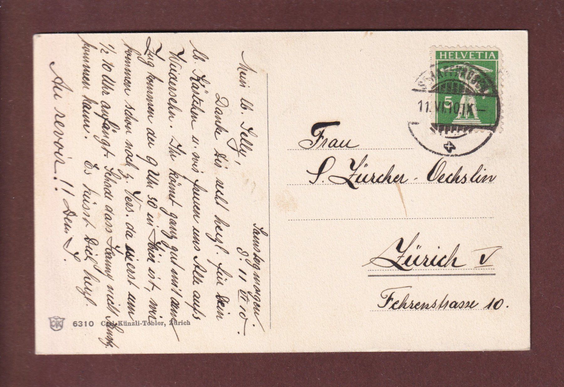 Cartoline postali: SCHAFFHAUSEN - Munot - 1910 – Usato da Pully venduto da nicecards 1