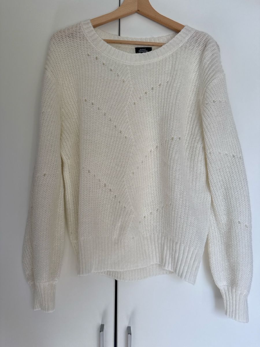 Manor Maglioni & Felpe: Weisser Strickpullover, Grösse L – Usato da Aarwangen venduto da _sdvc_