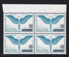1938 Flugpostmarke 4er-Block ⊞ F22 BP I / AP II postfrisch**