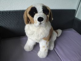 STEIFF. Grand Chien St-Bernard, dimension 55 L x 45 H x 30L