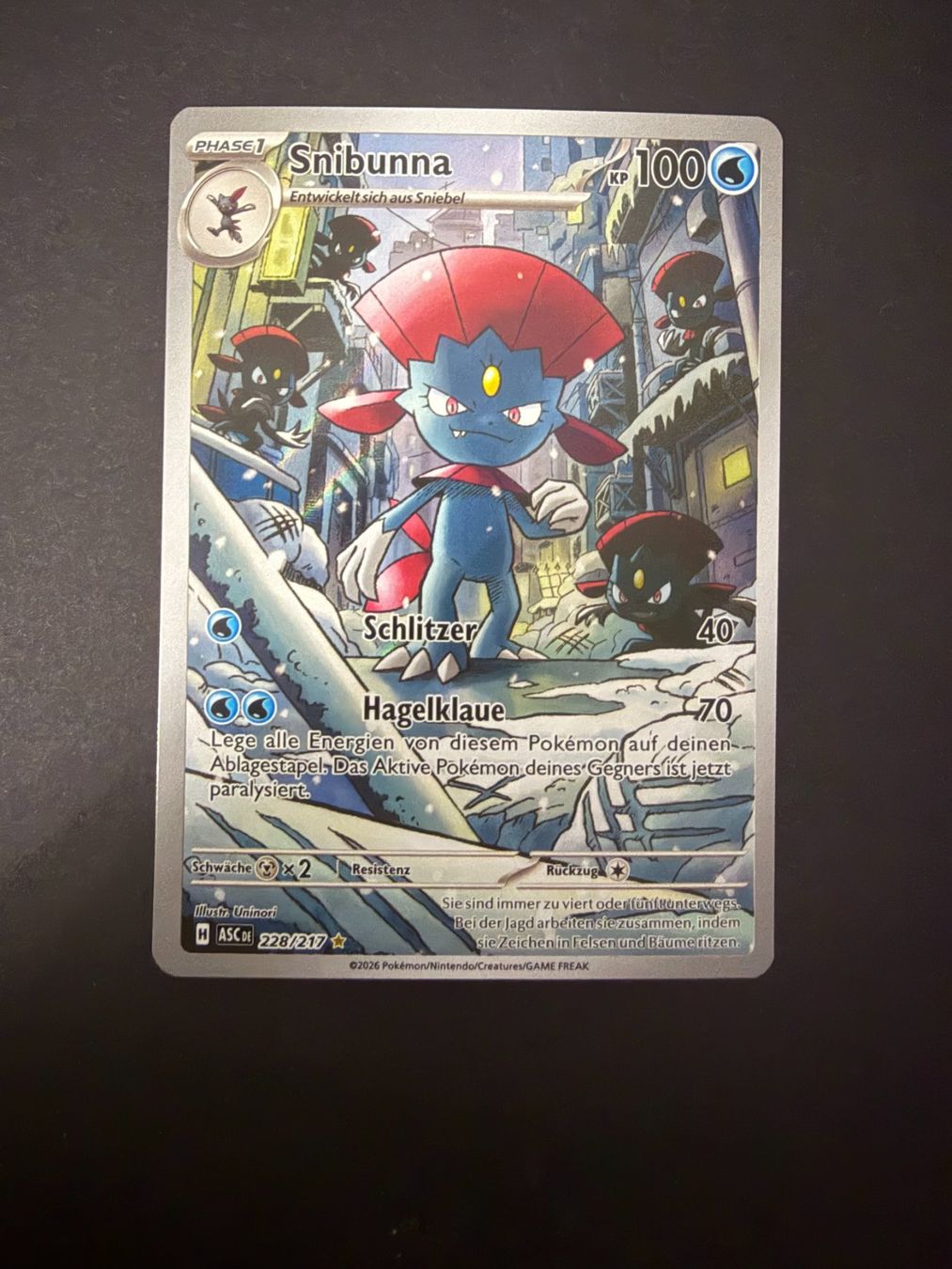 Pokémon Sammelbilder & Trading cards: Pokemon Snibunna 228 AR – Gebraucht aus Basel von ray.alround