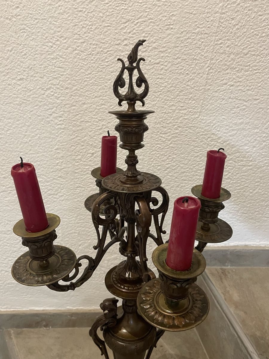 Kerzenständer: 4-armiger Kandelaber Kerzenständer – Gebraucht aus Dulliken von Emys_1 1