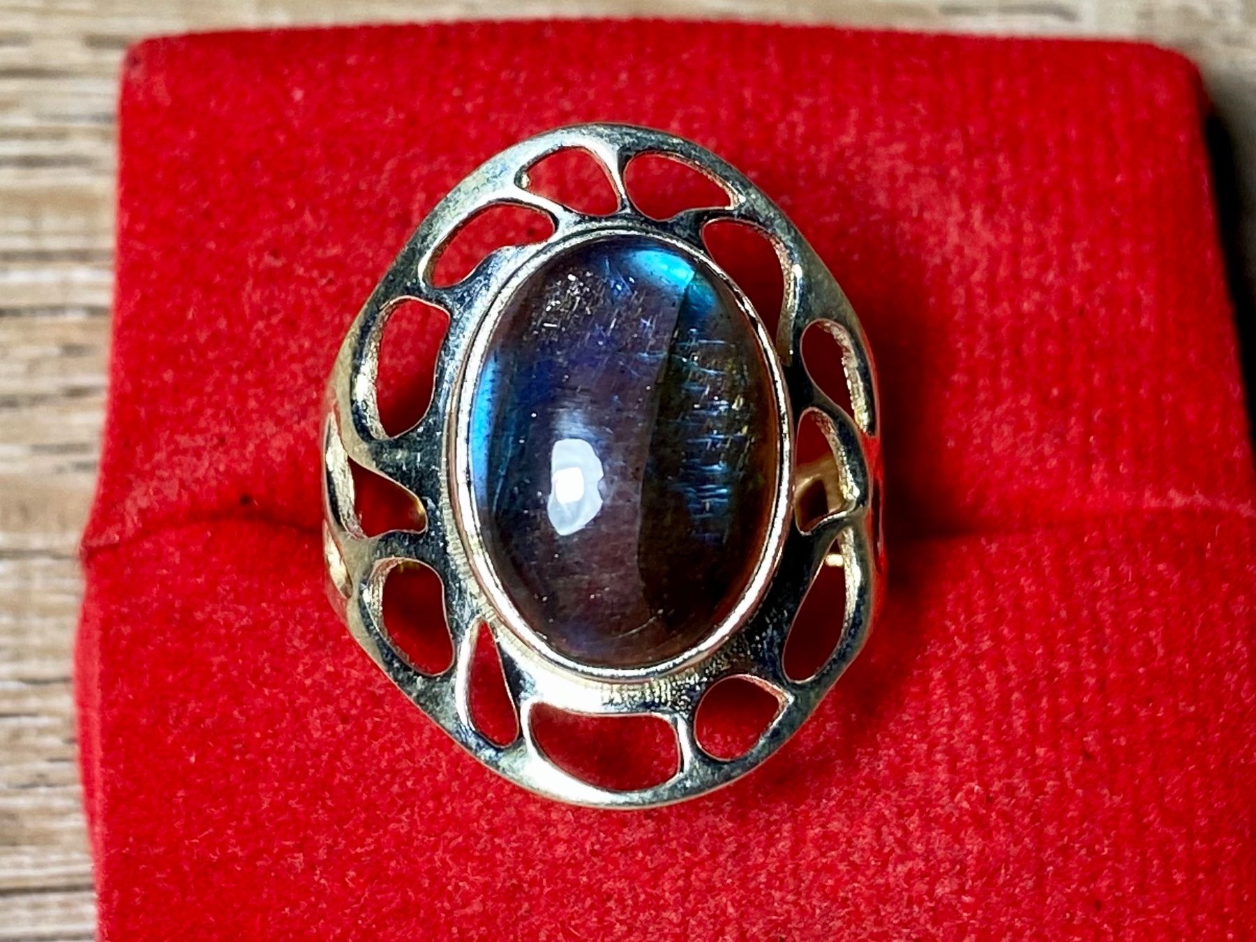 Ringe: Moderner Silber Ring mit natürlichem Labradorit – Neu und originalverpackt aus Laax von Kiki_Kingdom3 3