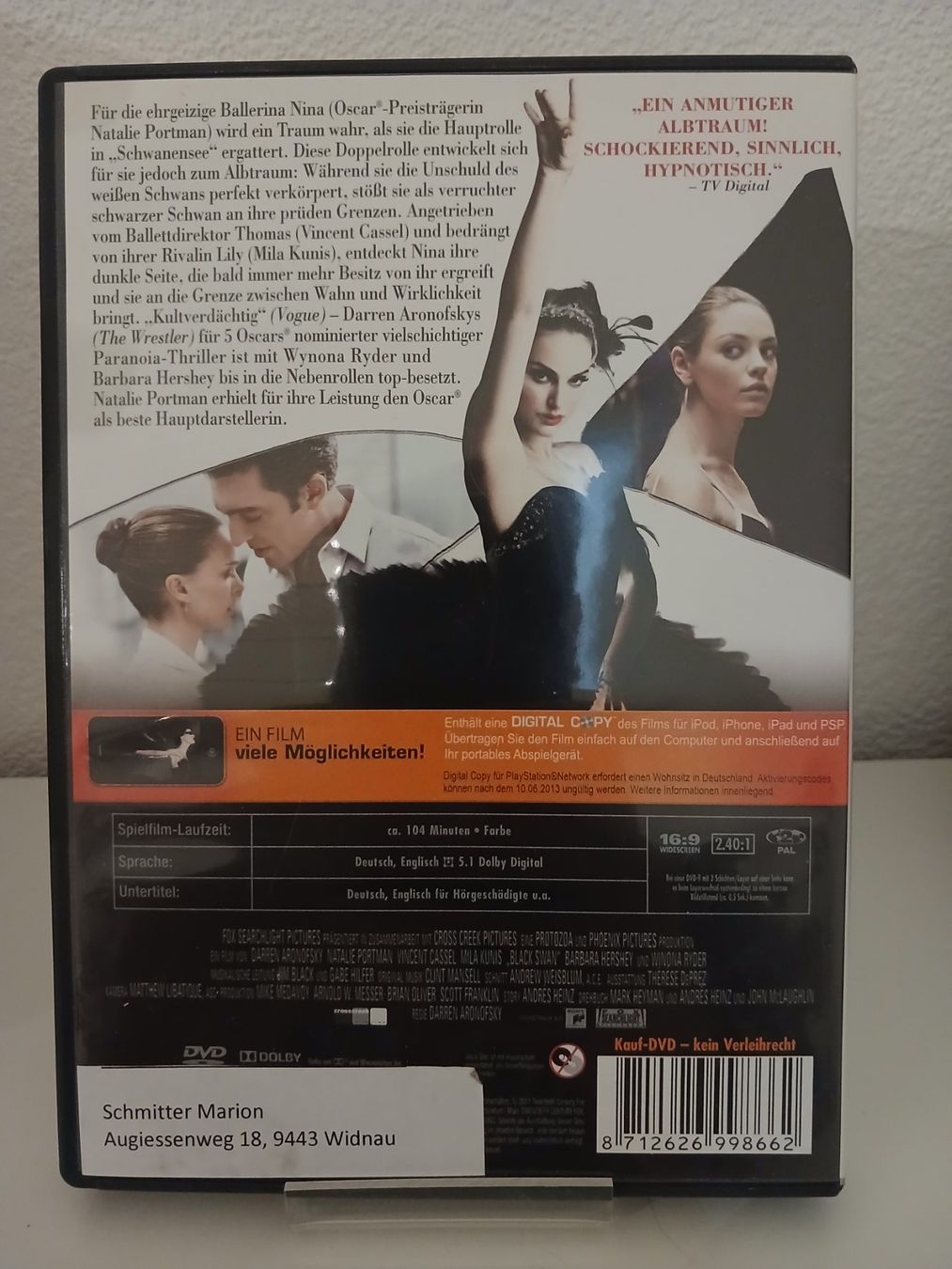 Tous les DVDs: Black Swan – D'occasion à St. Margrethen SG par SamusAran 1