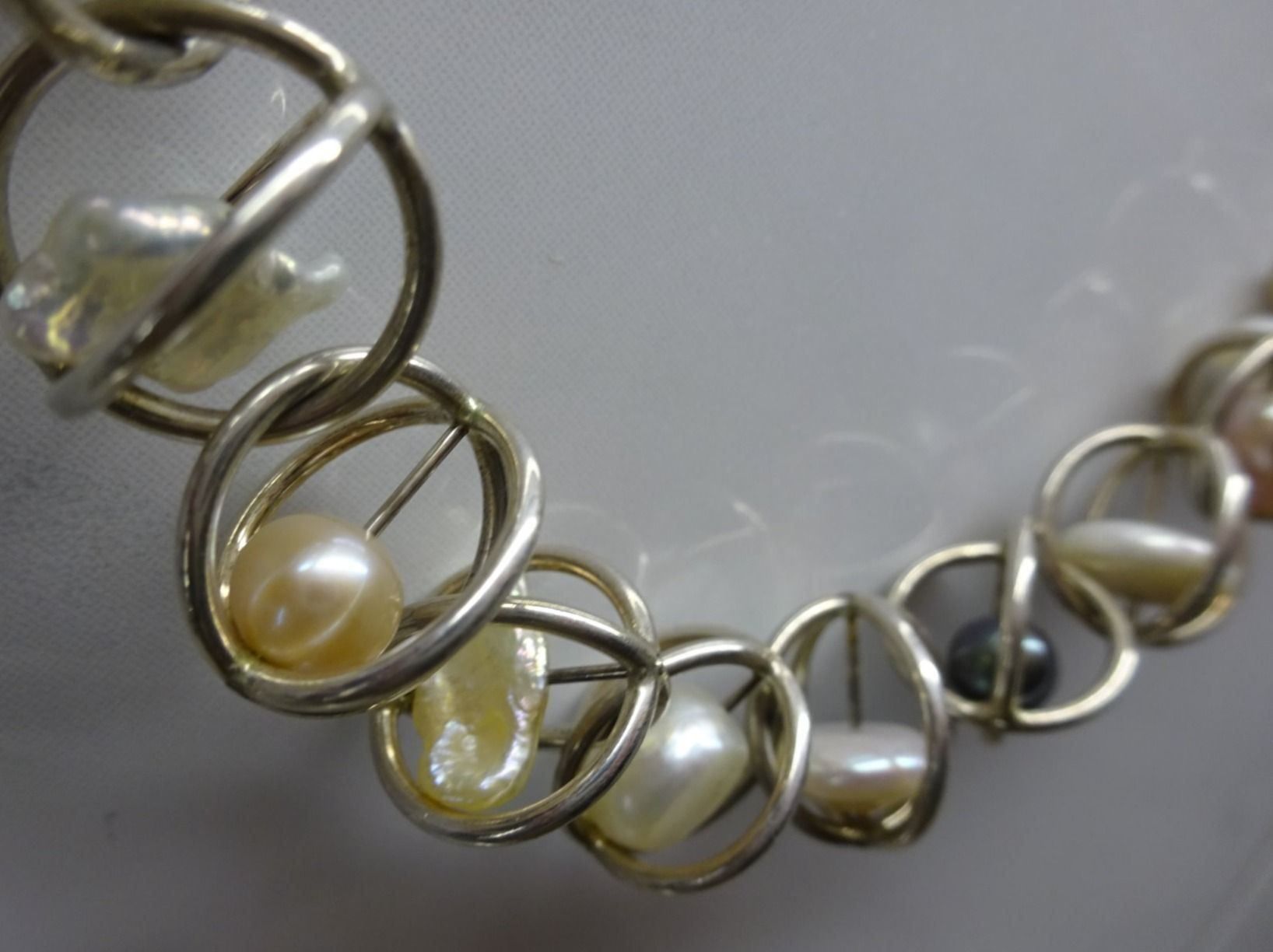 Catenine: Moderne Perlen Kette / 925 – Usato da Esslingen venduto da FetteSchnecke 3