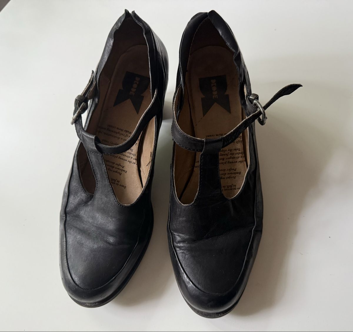 Damenschuhe: Dkode Leather T-Strap Heel Shoes - Elegant & Comfortable 39 – Gebraucht aus Zürich von Vma_reuse 9