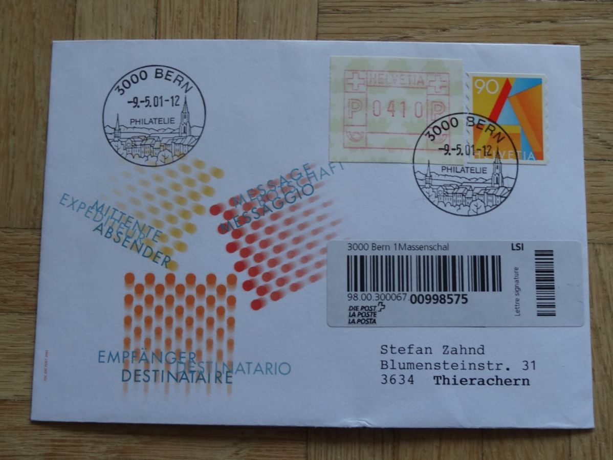 Alle Briefmarken: Timbre   1x   Orange  ((1+1)) – Gebraucht aus Romanel-sur-Lausanne von Swift13