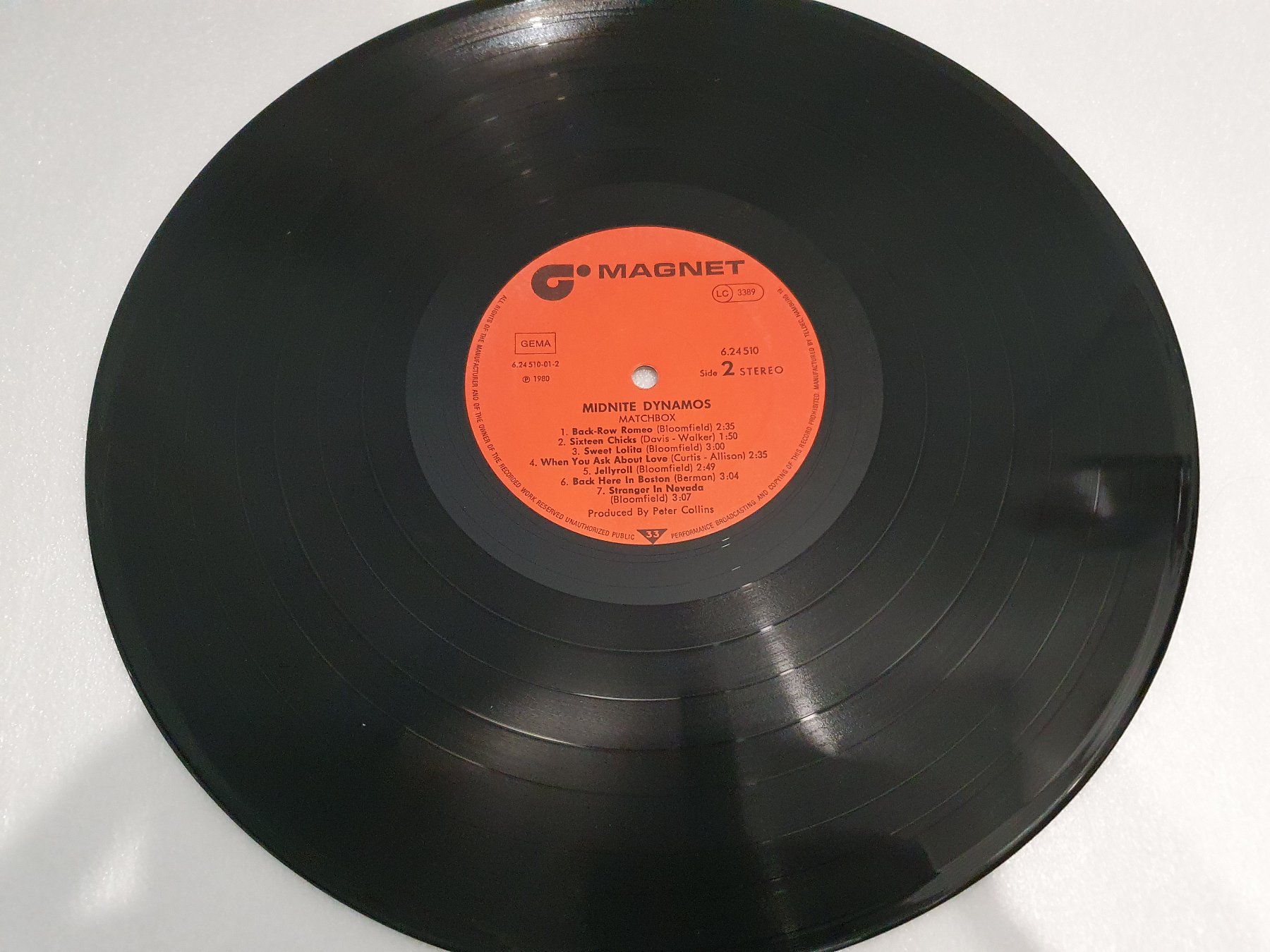 Dischi in vinile: Matchbox – Midnite Dynamos – Usato da Uster venduto da Vinyl-Leidenschaft 4