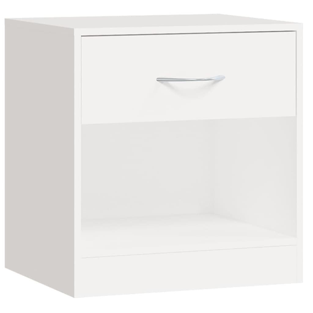 Tables de nuit: vidaXL Nachttisch 2 Stk. mit Schublade Weiß – Neuf avec emballage d'origine à Baar par vidaxl 5