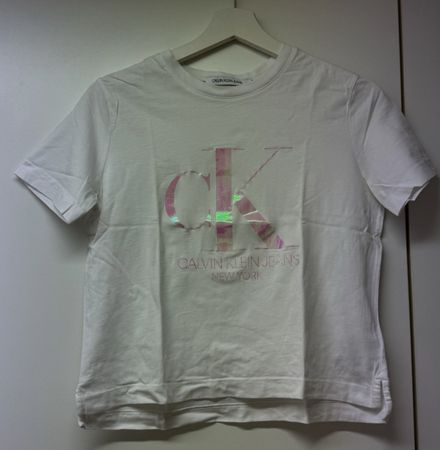 Calvin Klein Jeans T-Shirt weiss, Grösse S