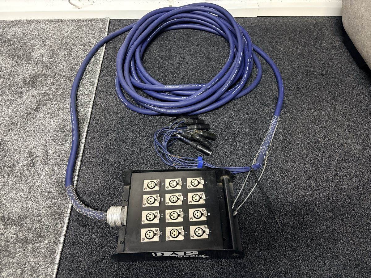 Kabel: Robuste Stagebox 12x XLR Input 15m von DAP Audio – Gebraucht aus Werdenberg von tradeSG