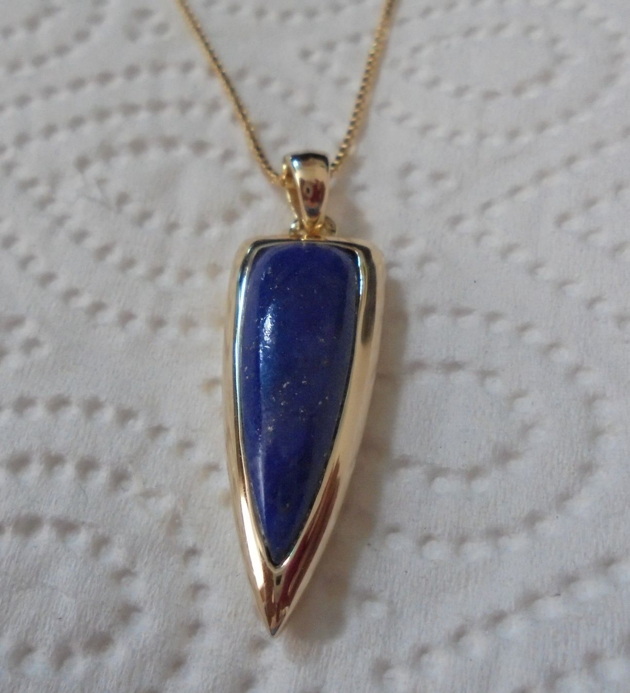 Anhänger: Echtschmuck: Lapislazuli-Silberanhänger, vergoldet – Neu (gemäss Beschreibung) aus Zuchwil von maumauchi 7