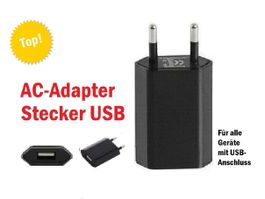 USB-Stecker Ladegerät, kompatibel iPhone Samsung Xiaomi Goog