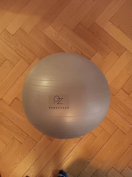 Housse Antidérapante Pour Ballon De Yoga 65 Cm - Coton/Lin, Avec Poignées - Pour Pilates, Grossesse, Bureau